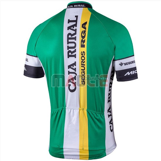 2018 Maglia Caja Rural Manica Corta Verde